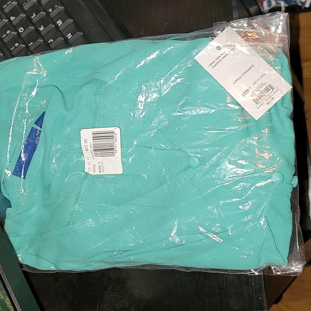 Polyester teal blue tank
